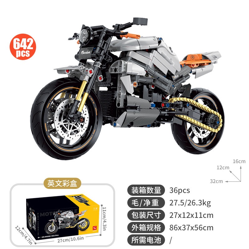 1:8 Norton Motocicleta 642PCS