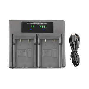 NP-100 np100 sạc pin kép với TYPE-C micro cho <span class=keywords><strong>Casio</strong></span> Exilim Pro EX-F1, exf1, F1 , EX-FH25 Pin máy ảnh - Product Image 1