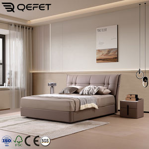 <span class=keywords><strong>Lit</strong></span> double à ressort de style européen minimaliste <span class=keywords><strong>et</strong></span> à la mode spécialement conçu pour les chambres modernes - Product Image 1