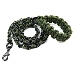 मध्यम और बड़े कुत्तों के लिए थोक नायलॉन कुत्ते पट्टा श्रृंखला शैली शैली और सरल डिजाइन ठोस और च्यू सबूत - Product Image 5