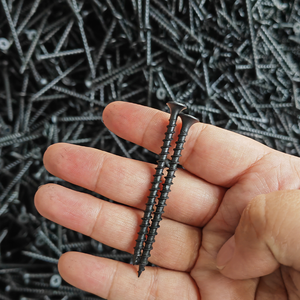 3.5x25mm Vis à cloison sèche noire <span class=keywords><strong>Phil</strong></span> Bugle Head Steel C1022 Durci Filetage fin Emballage en vrac Vis à cloison sèche - Product Image 5