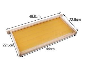 Nouvelles cadres de ruche en bois avec feuille de fondation en cire d'abeille pour l'élevage apicole, garantie de 2 ans - Product Image 4
