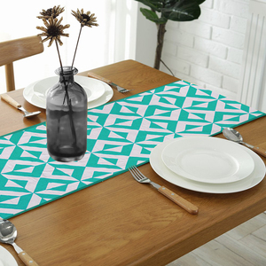 Chemin de table imprimé en coton 100% pur, tissu doux, écologique et durable, décoration de table pour la maison, la cuisine, l'hôtel - Product Image 1