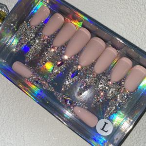 Oferta Especial: 10 Uñas Postizas Acrílicas Reutilizables con Diseño <span class=keywords><strong>de</strong></span> Pato, Hechas a Mano, <span class=keywords><strong>para</strong></span> Niños, Modelo Cuadrado con Patrón Artificial - Product Image 5