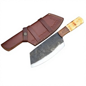 Custom Wholesale High Quality Damascus Steel Handmade Ambidextrous Traditional Cleaver <b>Knives</b> Wood Handle 8-9.9in Blade Kitchen - Product Image 3