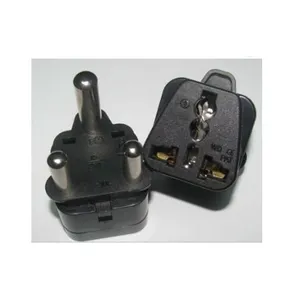 Universal indian South Africa plug Travel Adapter safety Shutter socket to South Africa plug adapter converter