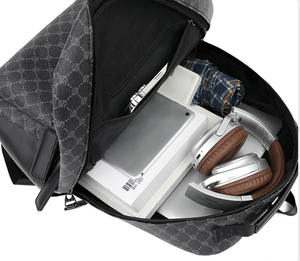 <span class=keywords><strong>Sac</strong></span> <span class=keywords><strong>à</strong></span> <span class=keywords><strong>dos</strong></span> pour ordinateur portable de 14 pouces en <span class=keywords><strong>cuir</strong></span> PU imperméable de qualité supérieure pour hommes, idéal pour les voyages d'affaires - Product Image 2