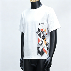 T-shirt Homme de Haute Qualité, Fabricant, Designer, Impression Graffiti Abstraite, T-shirt en Coton Blanc Surdimensionné Personnalisé pour Hommes - Product Image 2