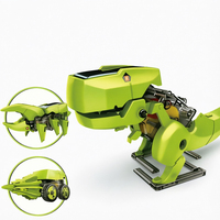 Kit de jouets robots solaires 3 en 1, jeux de construction, dinosaure, tyrannosaure rex, scarabée, apprentissage scientifique, jouets d'expérimentation éducatifs pour enfants
