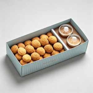 Boîte en papier kraft double couche personnalisée <span class=keywords><strong>pour</strong></span> boulangerie arabe avec gaufrage, recyclable, <span class=keywords><strong>pour</strong></span> desserts et chewing-gums - Product Image 4