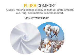 Reine taille blanc pur <span class=keywords><strong>oie</strong></span> et <span class=keywords><strong>duvet</strong></span> de canard oreiller solide motif coton tissu couverture <span class=keywords><strong>prix</strong></span> - Product Image 6