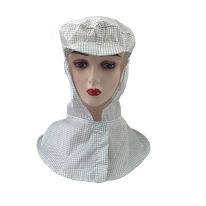 Gi bán sỉ bền có thể giặt thoáng khí 5mm lưới trắng phòng sạch hàng không vũ trụ làm việc đầu chống tĩnh điện Mũ <span class=keywords><strong>ESD</strong></span> Mũ <span class=keywords><strong>ESD</strong></span> khăn choàng <span class=keywords><strong>cap</strong></span> - Product Image 2