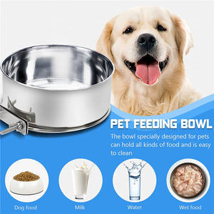 ถ้วยสแตนเลสพร้อมที่แขวนลวดสำหรับสัตว์เลี้ยง,ถ้วยน้ำชามอาหารสัตว์เลี้ยงสำหรับสุนัขแมวนก - Product Image 4