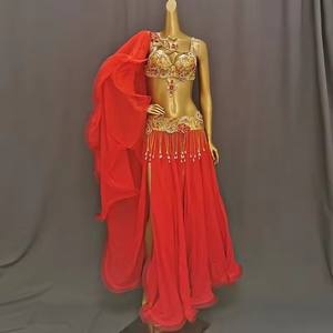 Ensemble de costumes de danse du ventre professionnel Offre Spéciale pour femmes tenues de Performance <span class=keywords><strong>Bollywood</strong></span> Showgirl <span class=keywords><strong>danseuse</strong></span> costumes de danse du ventre chiffons - Product Image 1