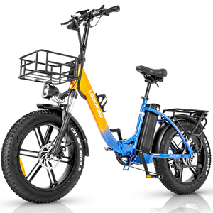 Bicicleta Eléctrica Plegable de 20 Pulgadas, 750W, 48V, 23Ah, 120km de Autonomía, Shimano de 7 Velocidades, Bicicleta Eléctrica Híbrida Plegable con Pantalla LCD USB - Product Image 4