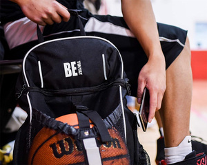 Zaino da basket, impermeabile e pieghevole, con vano palla e spazio per le scarpe da basket - Product Image 6