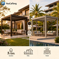 Pergola à lames en aluminium avec panneaux solaires pour jardin, patio, balcon - Ombrage extérieur écologique et design autoportant