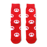 Chaussettes de jeu Mario Trend Cotton Medium Tube Cartoon Socks Men's Trend Long Tube Anime Socks
