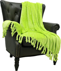 Tùy chỉnh ném chăn đi văng Bìa flannel lông cừu với bện dây rìa tua sang trọng ấm cúng ấm áp mềm mịn ném - Product Image 3