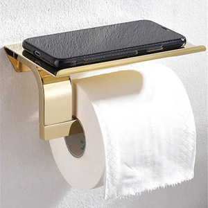 Tempat Tisu Ganda Stainless Steel 304 Mewah Ringan, Tempat Tisu <span class=keywords><strong>Toilet</strong></span> & Ponsel, Tempel Dinding, Finishing Wire Drawing - Product Image 4