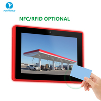 Tablette Android POE 10,1 pouces avec support VESA, panneau HMI industriel RK3566 avec éclairage LED pour la publicité dans les stations-service et l'affichage en magasin