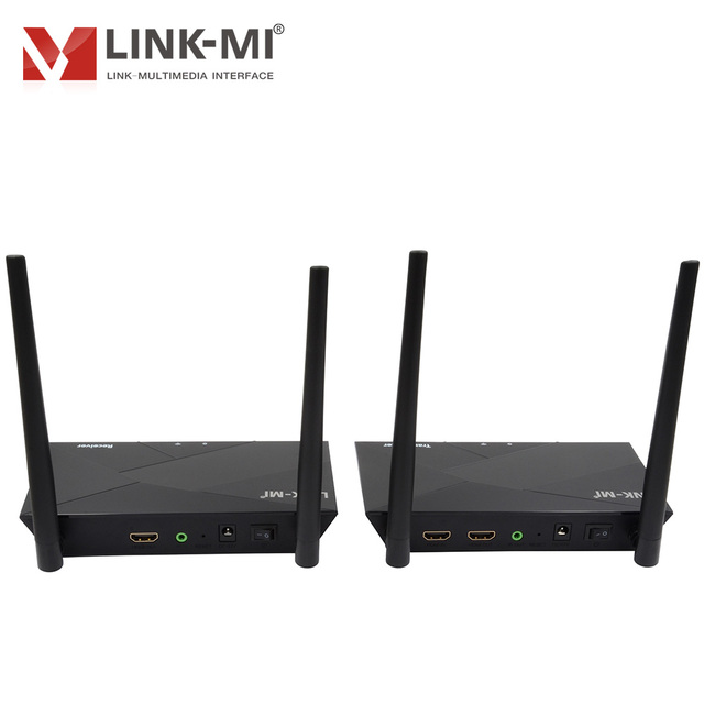 100M HDMI Video Wireless Extender Transmitter Receiver with HDMI Loop Out HDCP 2.2 Support IR Control
