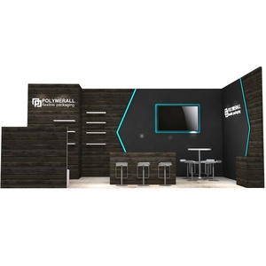 Izexpo 30 phút lắp ráp 10x20ft tùy chỉnh bằng gỗ Triển Lãm Đứng triển lãm thương mại gian hàng thiết kế dự<span class=keywords><strong>a</strong></span> trên tùy biến - Product Image 1