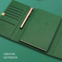 Vente en gros Carnet de notes d'entreprise promotionnel avec logo personnalisé Articles de cadeaux d'affaires de luxe Carnet de notes Agenda A5 en cuir PU