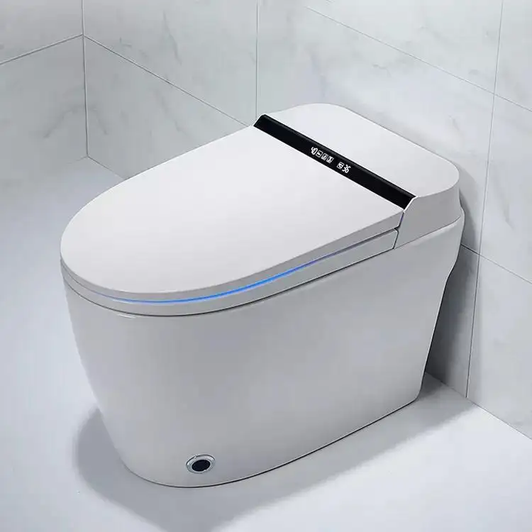 Ceramic AI Touchless Flush Sensor Automatic Electric WC Smart Intelligent Toilet with Smart Toilet Bidet for Bathroom