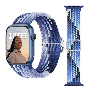 <span class=keywords><strong>Correas</strong></span> de <span class=keywords><strong>Reloj</strong></span> <span class=keywords><strong>Inteligente</strong></span> de Nailon BEEFLYPOWER, Correa Deportiva de Repuesto Transpirable para Apple Iwatch Series 11 10 9 8 7 6 5 4 - Product Image 1