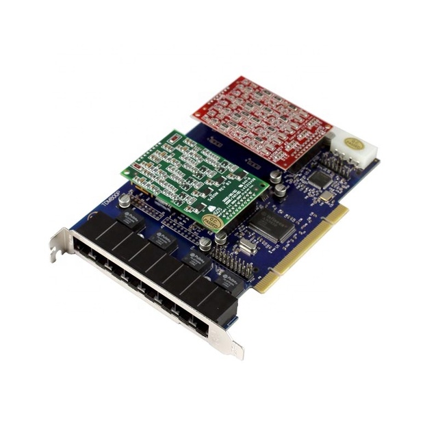 OEM 8 Ports 8 FXO 479 Codec Asterisk Card for Voip IP PBX Digium TDM800P Openvox A800P ATCOM AX800P FreePBX