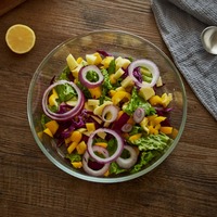 Nouveautés promotionnels Rond en verre de haute qualité Fournitures de vaisselle de cuisine domestique robuste