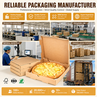 Cajas Cuadradas de Cartón Corrugado Ecológicas para Llevar Comida, Color Marrón, Tipo B E Flute, de 6 a 18 Pulgadas, al por Mayor