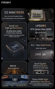 Оптовая продажа: Новый прочный мини-ПК WiFi5 2.4/5.0, настольный компьютер премиум-класса <span class=keywords><strong>Firebat</strong></span> T8-Plus 8 ГБ/256 ГБ, вилка US/EU, хит продаж - Product Image 4