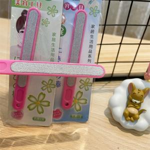 Lime à ongles Emery droite réutilisable, grande barre de ponçage et brosse de nettoyage avec grain 180 - Product Image 4