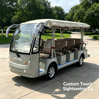 Bus électrique touristique Renqi 14 places pour complexe hôtelier et aéroport, couleur personnalisée, conduite à gauche/droite, 72V 100Ah 4000W, autonomie 80-100km