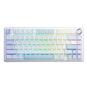 คีย์บอร์ดเกมมิ่ง AULA F75 75% แบบมีปะเก็นเชื่อมต่อได้สามโหมด ไร้สาย รองรับการเปลี่ยนสวิตช์ได้ ไฟ RGB Backlit แบตเตอรี่ 4000mAh ปุ่มกด PBT สำหรับ <span class=keywords><strong>PC</strong></span> และ <span class=keywords><strong>Mac</strong></span> - Product Image 5