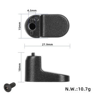 สีดำของแท้ Mi 6 Lite ตะขอโลหะกันชนหลังเข้ากันได้กับ Mi 6 Lite ยางสกู๊ตเตอร์ไฟฟ้ากันชนพลาสติก ABS - Product Image 2