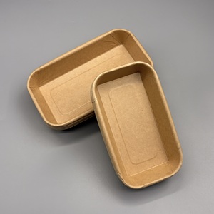 Barquette en papier longue, compostable, imprimée sur mesure, résistante à la graisse, pour bar à collations et plats à emporter - Product Image 2