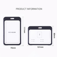 Nouveau porte-cartes en plastique avec porte-badge rétractable ID carte de crédit d'affaires porte-badge de travail étudiant porte-carte porte-couverture sac