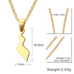 Edelstahl-Schmuck Hip-Hop Tier-Fledermaus-Anhänger Halskette für Männer in Silber- und Goldfarben - Product Image 2
