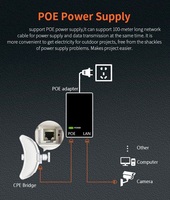 Pont sans fil point à point étanche IP65 20 km, antenne 32 dBi, 5,8 GHz, 900 Mbps, prise en charge PoE 24 V, point d'accès extérieur