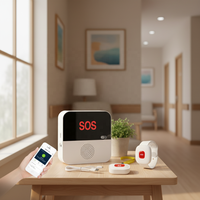 WiFi Tuya 2.4G Smart Life App Télécommande et moniteur Système d'alarme d'appel SOS Hôte sans fil Soins aux personnes âgées Alarmes de panique d'urgence