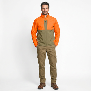 Veste Softshell d'extérieur personnalisée pour homme 2026, en toile de haute qualité, imperméable, coupe-vent, respirante, grande taille, couleur unie sur le devant - Product Image 1