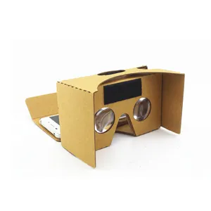 OEM Free Sample DIY 34mm 37mm Google Cardboard 2.0 VR Cardboard 3D Video Glasses VR Viewer Cardboard VR Headsets