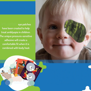 แผ่นปิดตาเด็ก - ลายสนุกๆ สำหรับเด็กผู้ชาย - 30 ชิ้น + แถมฟรี 10 ชิ้น ผ้าพันแผลกาวติดผ้าฝ้าย ปราศจากน้ำยาง ป้องกันการแพ้ สำหรับอาการตาขี้เกียจและตาไขว้ - Product Image 6