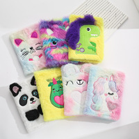 Carnet A5 personnalisable en gros, écologique, couverture souple, mignon, kawaii, pour enfants, anime, école, panda, chat, en peluche, moelleux