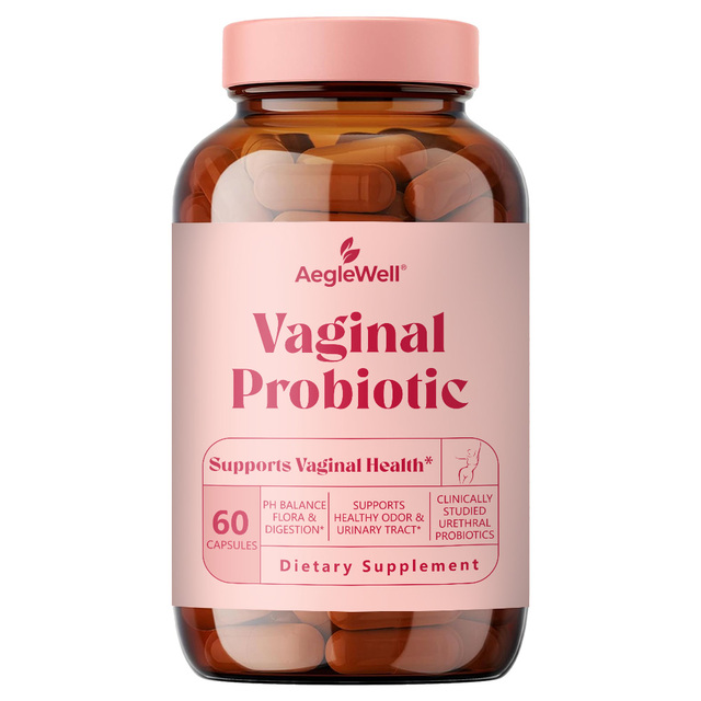 AegleWell Private Label Vaginal Probiotic Vitamin Prebiotic Capsules Maintain Acid-Base Balance and Control Odor