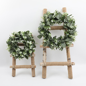Artificial Eucalyptus Wreath 30cm-100cm Wall Mount Home Decoration <b>Wedding</b> <b>Prop</b> Plastic Material - Product Image 1