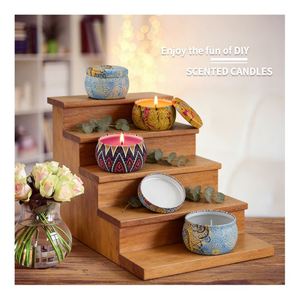 Collection de bougies en boîte métallique de luxe – Mélange de parfums naturels – Promotion de détail – Sélection de fêtes - Product Image 6